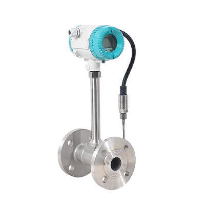 Does the vortex flowmeter need temperature and pressure compensation when measuring steam?