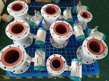 Fluorinated Silicone Rubber Liner Electromagnetic Flow Meter