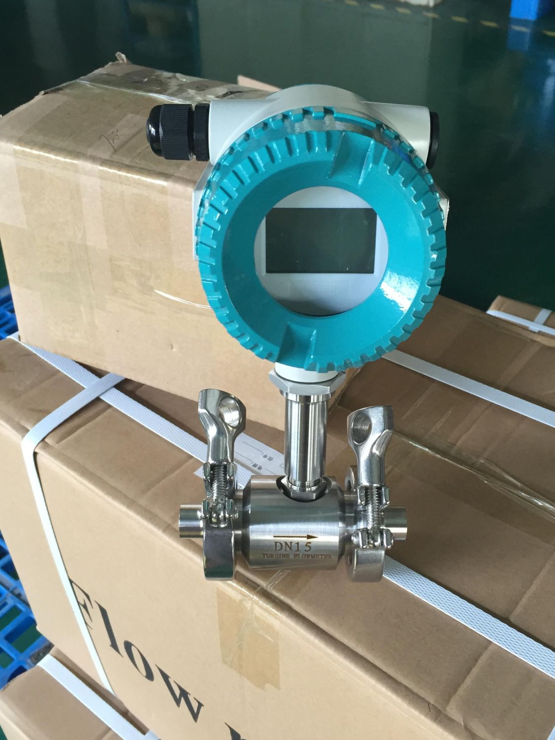 small pipe size sanitary type turbine flowmeter 