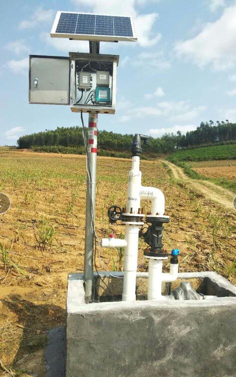 Solar power system for flowmeter