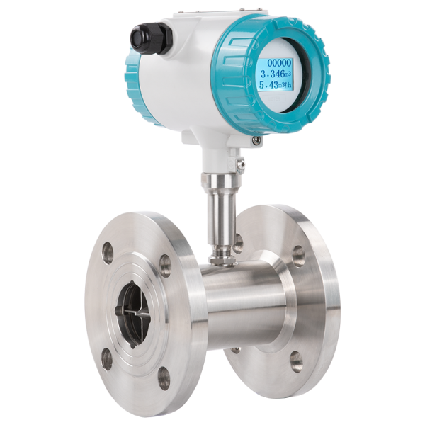 Flange connection turbo flowmeter